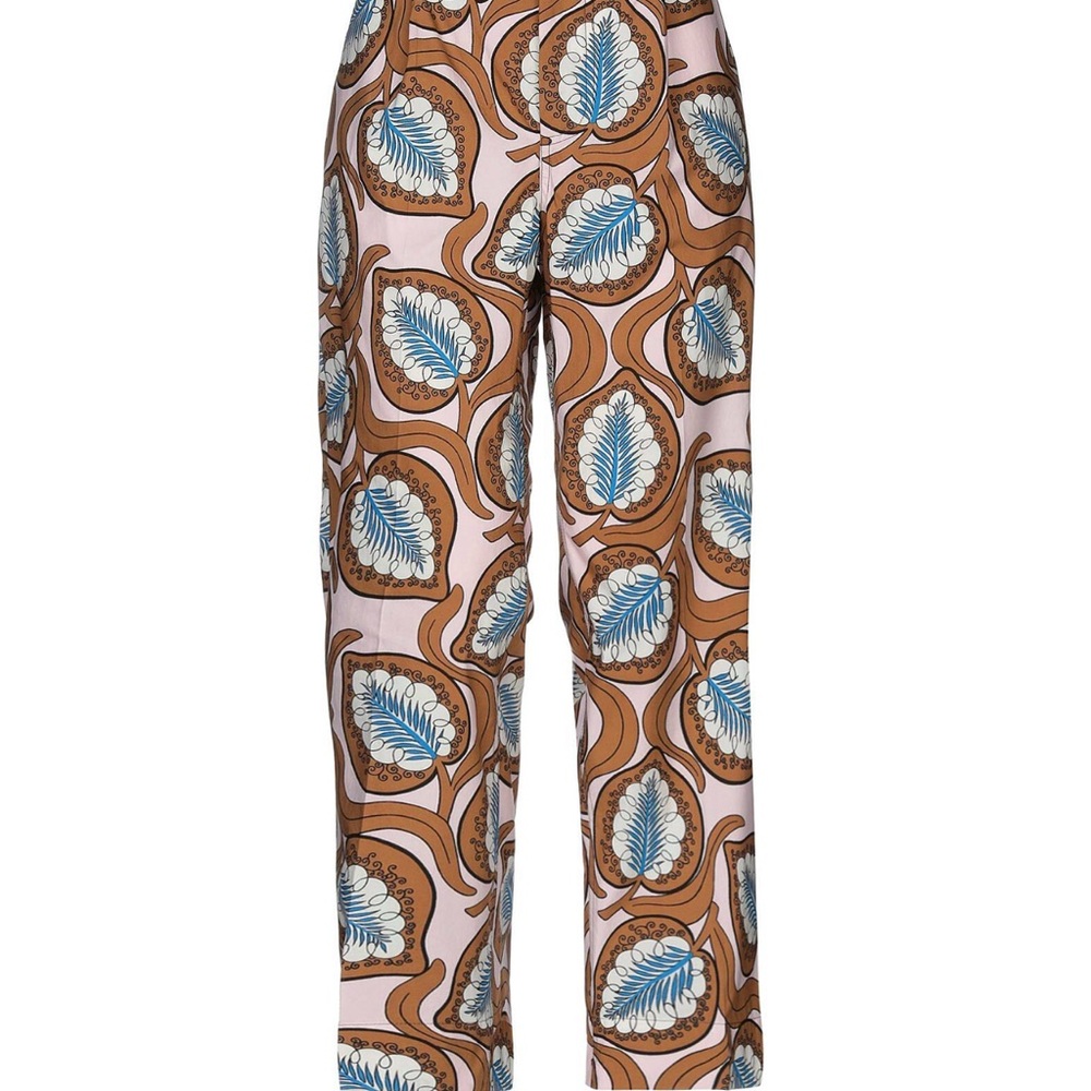 Marni Brown and Blue Patterned Women's Trousers